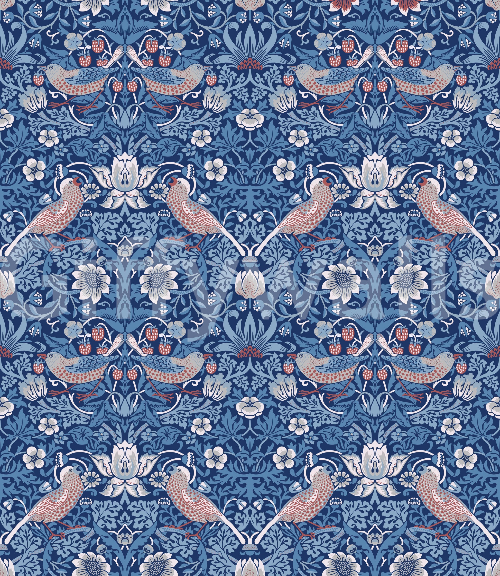 The wallpaper has a smooth, non-reflective matte finish.

