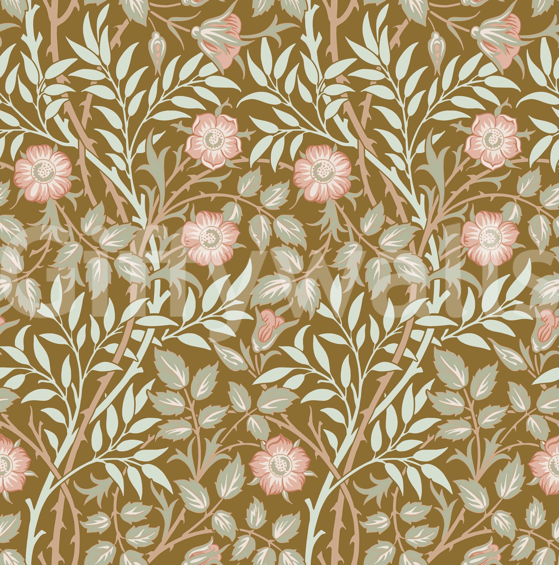 The wallpaper has a smooth, non-reflective matte finish.

