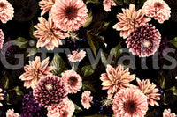 The wallpaper has a smooth, non-reflective matte finish.

