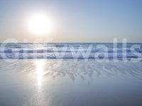 The wallpaper has a smooth, non-reflective matte finish.

