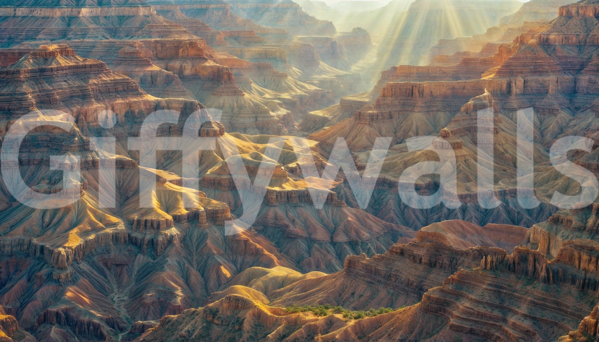 The wallpaper has a smooth, non-reflective matte finish.

