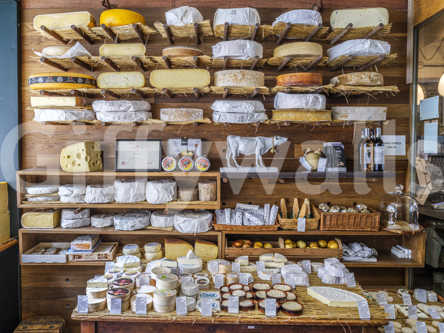 London's Organic Cheese Shop Wall Mural