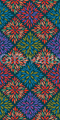 The wallpaper features a subtle, repeating motif.

