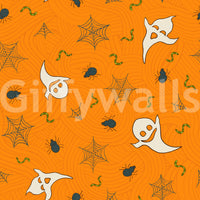 Halloween Haunt Party eerie mural wallpaper
