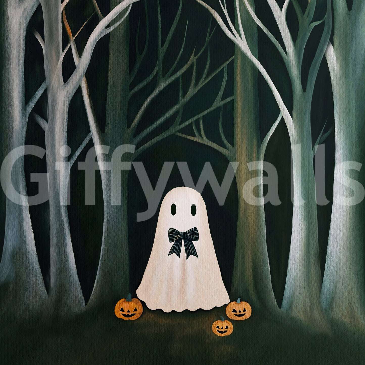 The Preppy Ghost Wall Mural⁠ - elegant design



