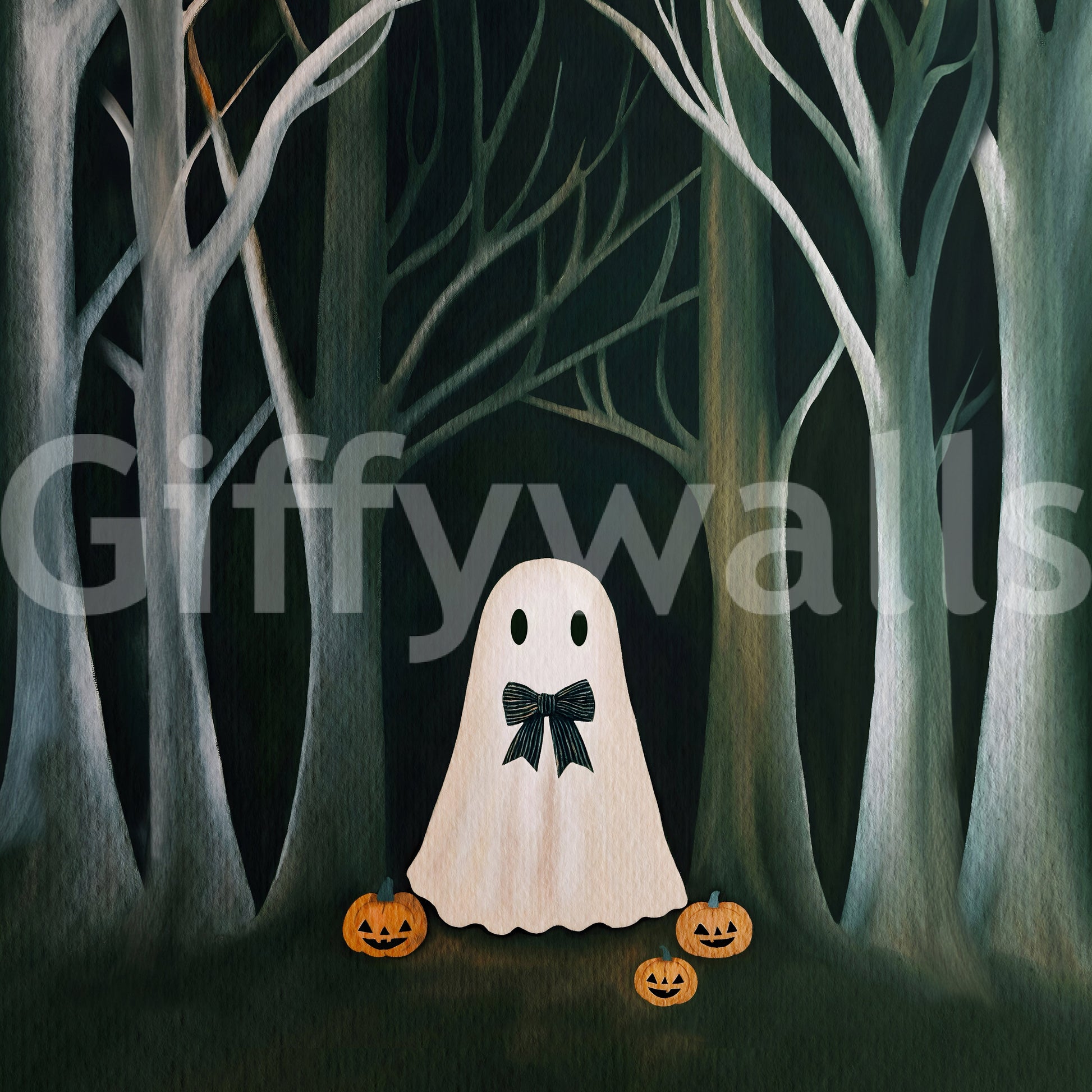 The Preppy Ghost Wall Mural⁠ - elegant design



