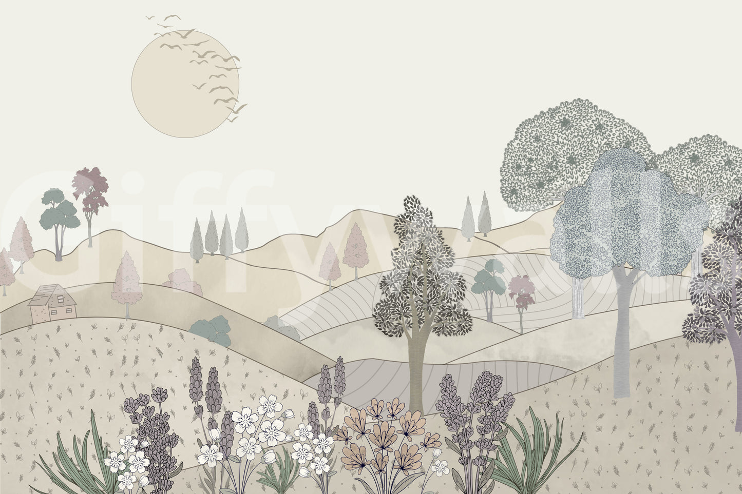 The image has a calm, tranquil mood.

