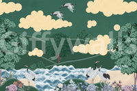 The style is painterly or a detailed illustration.

