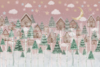 The view shows a serene, fantasy village scene.

