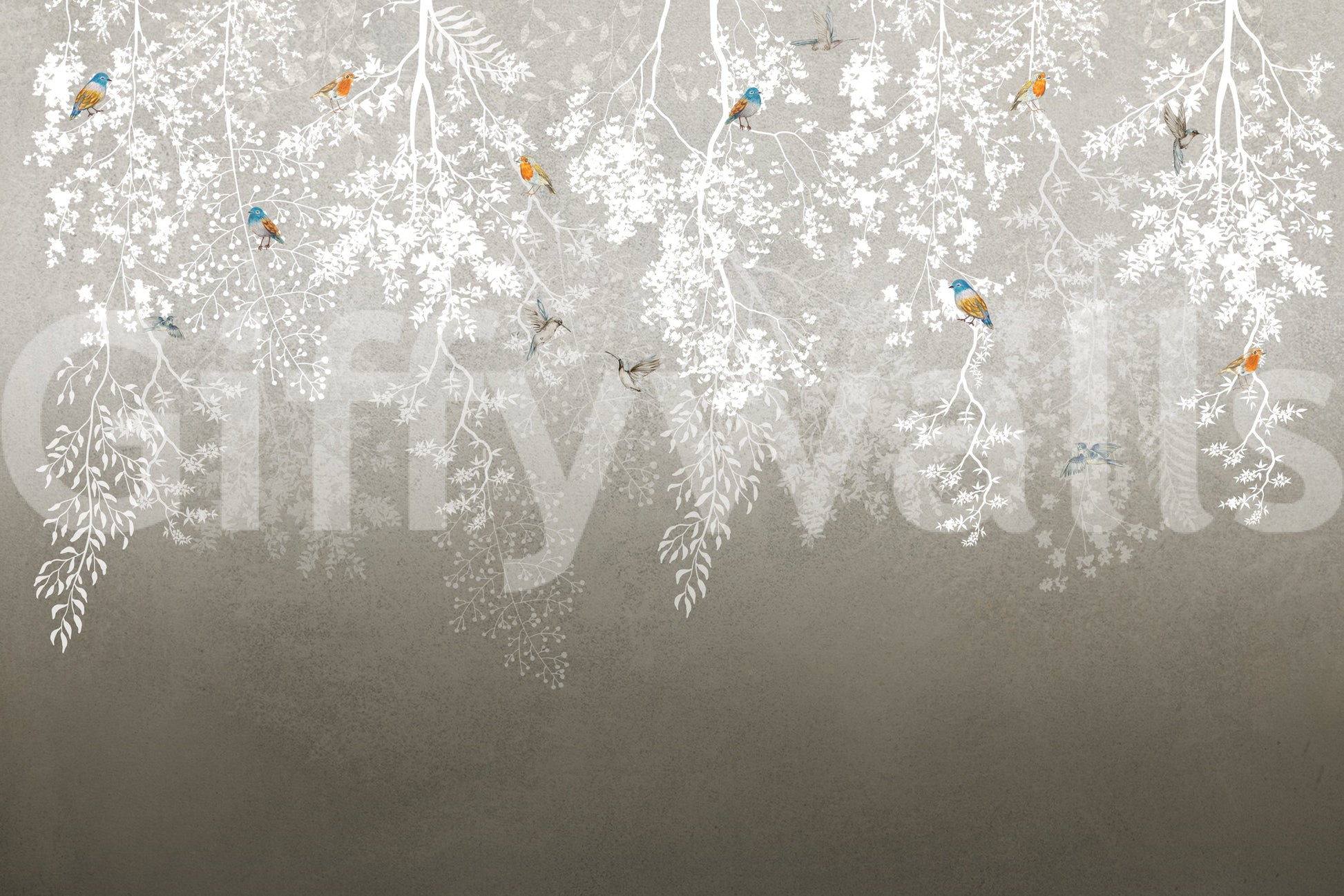 The style is painterly or a soft-focus illustration.

