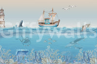 The image is suitable for a children's room or a playroom.

