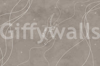 The style is a soft-focus illustration or a painterly design.

