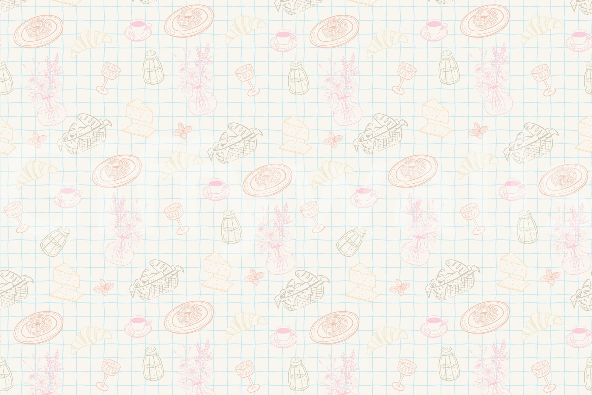 The style is a soft-focus, sketchy illustration.

