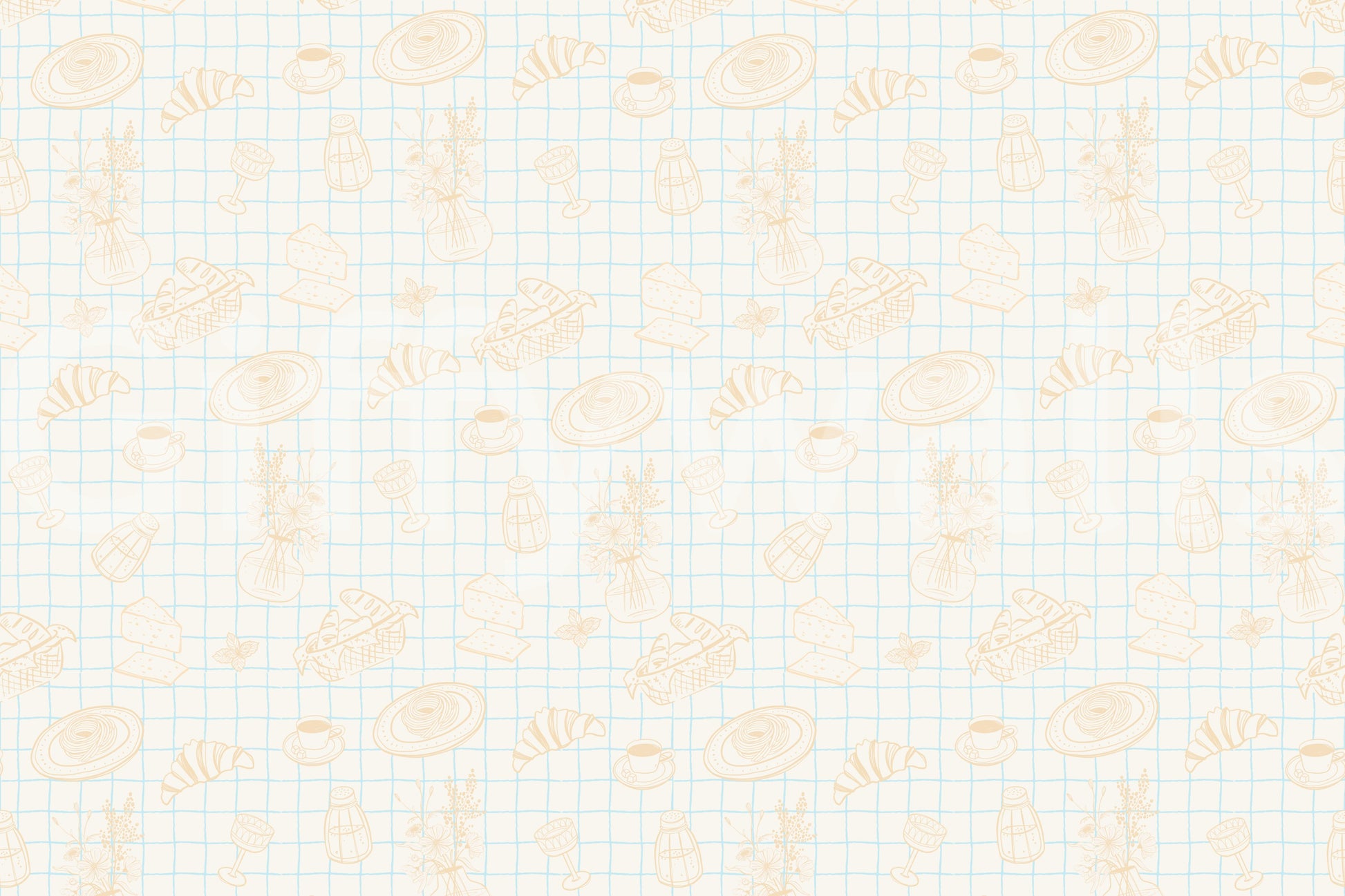 The style is a soft-focus, sketchy illustration.

