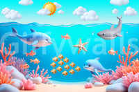 The image is suitable for a kids room or a playroom.

