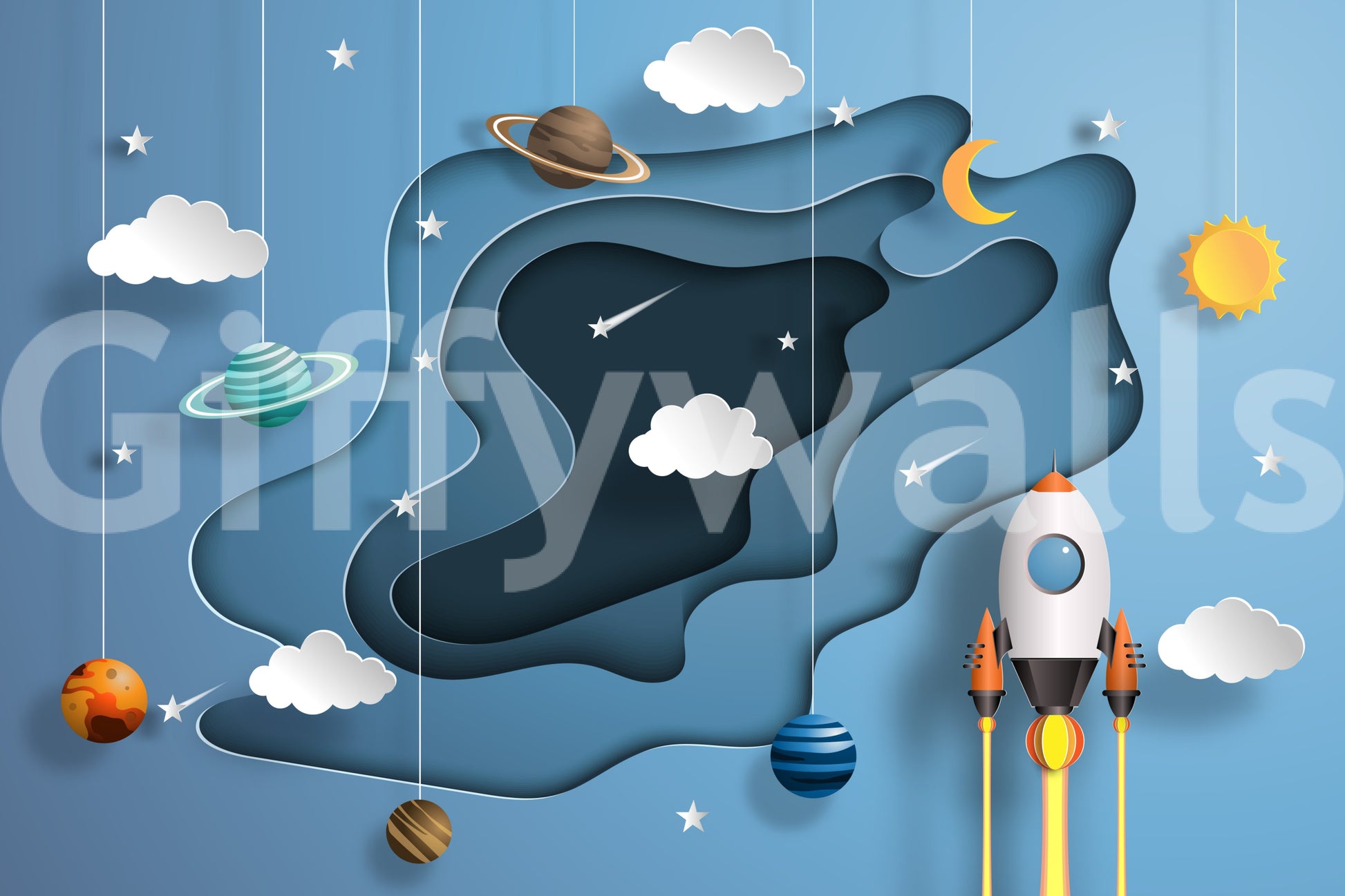 The image provides a sense of vastness and tranquility.
