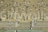 Serene Chinoiserie Mural - Classic Wallpaper

