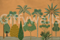 The style is a soft-focus illustration or a painterly design.

