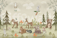 The style is a soft-focus illustration or a painterly design.

