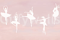 The style is a soft-focus illustration or a painterly design.

