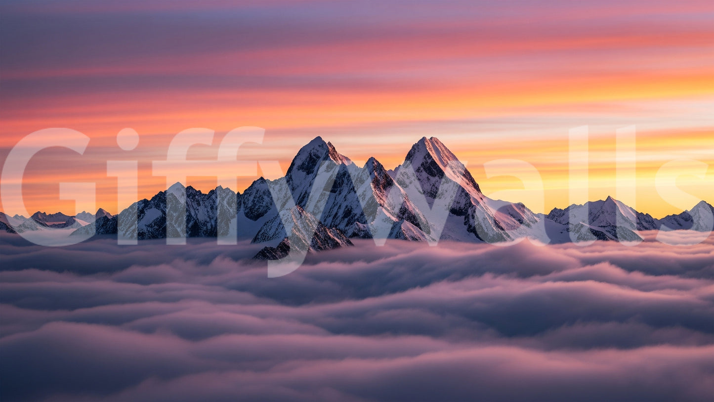 Above the clouds, peaceful and calm

