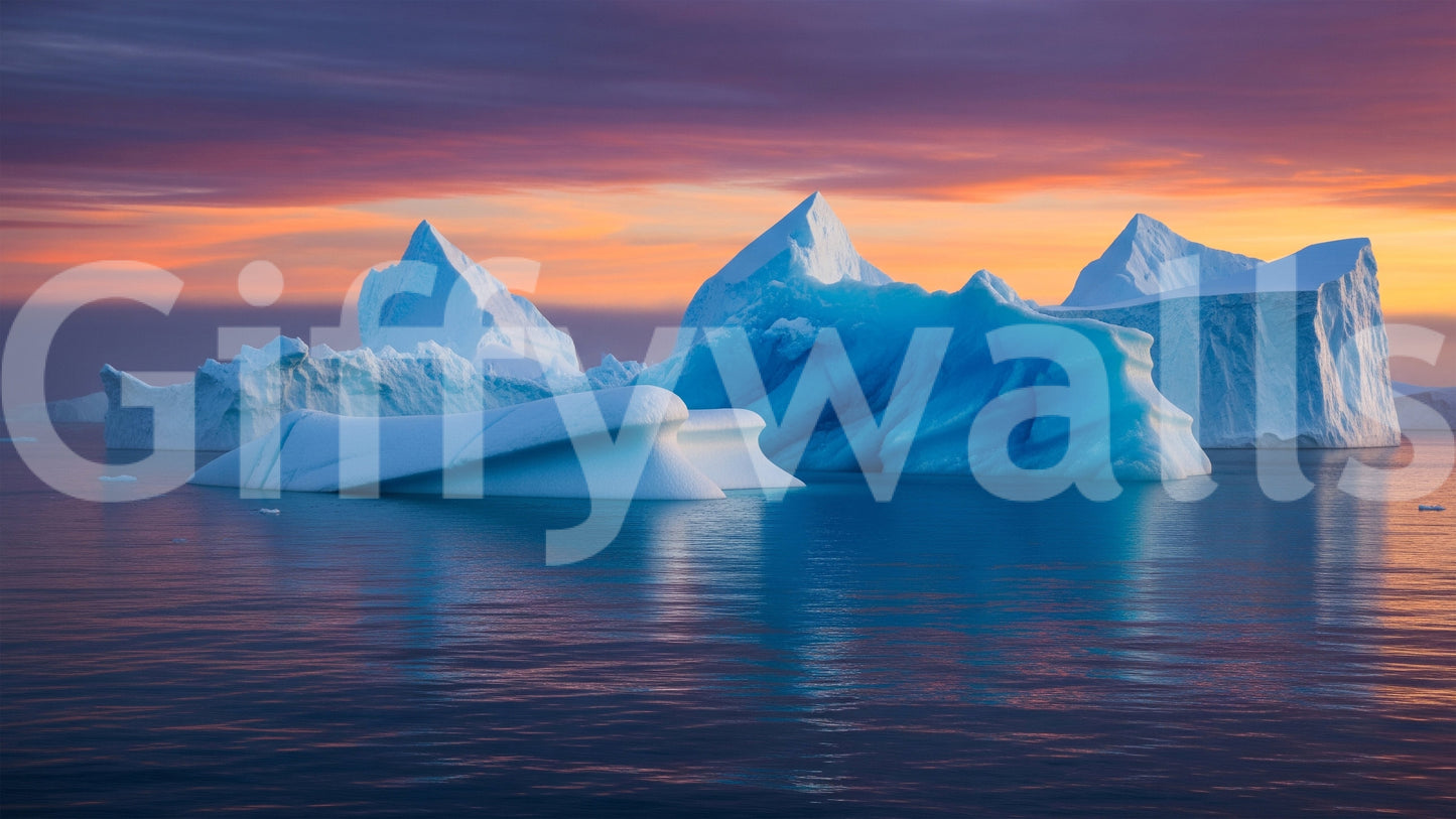 Arctic twilight, peaceful and calm

