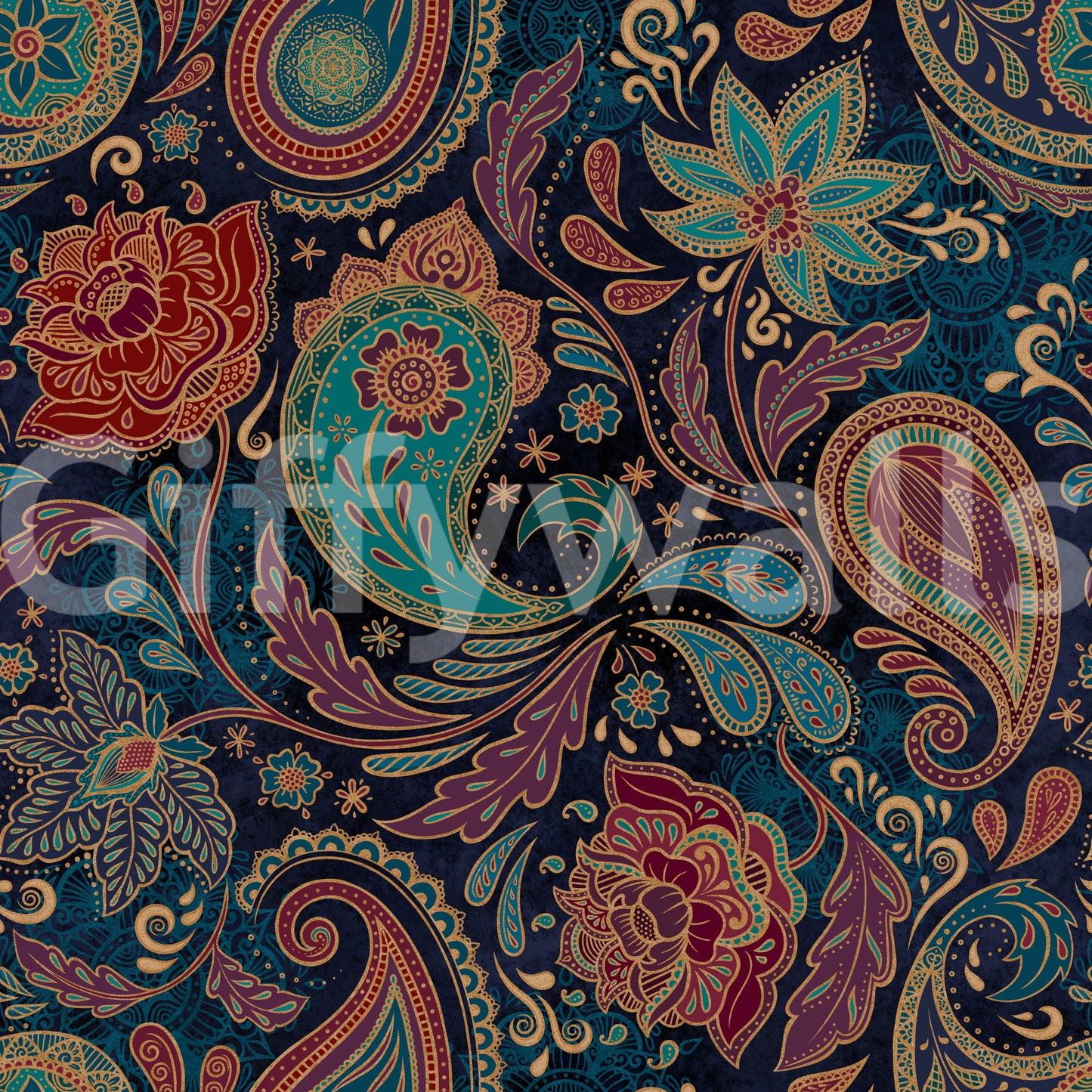 The image provides a sense of classic, decorative art.
