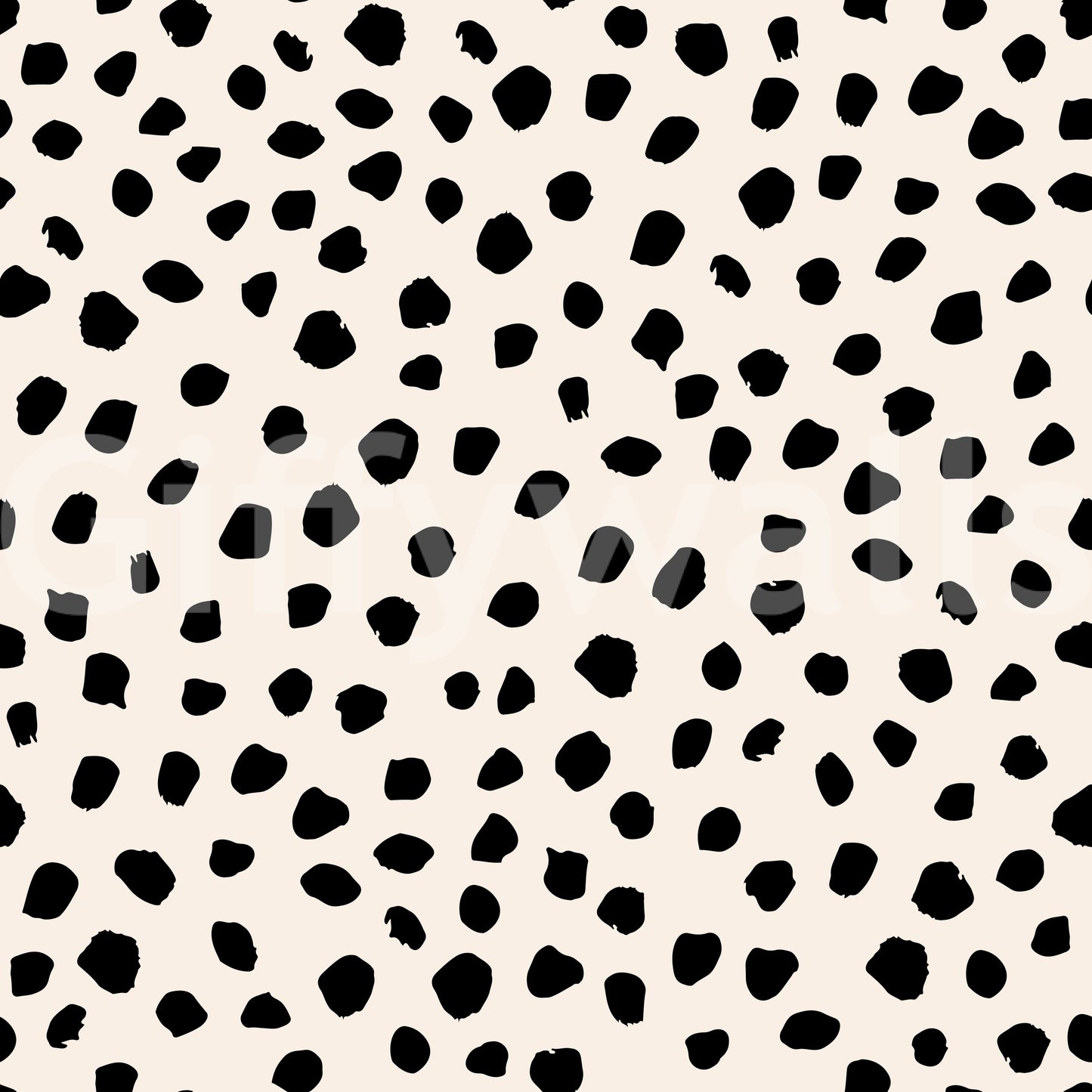 A seamless pattern of irregular dots on a wall

