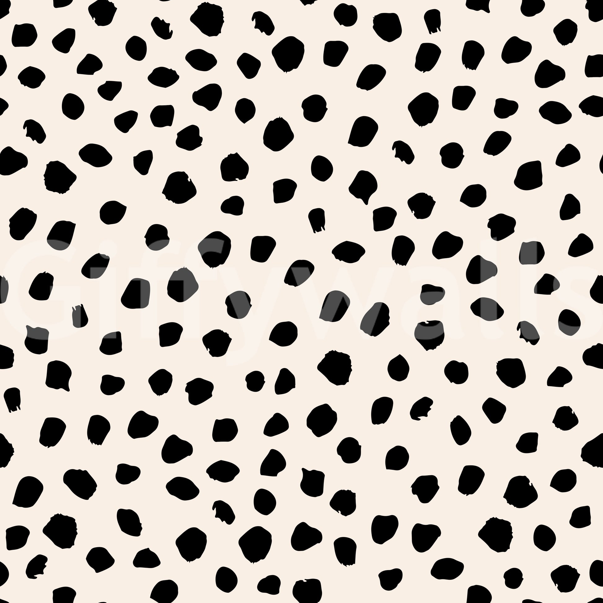A seamless pattern of irregular dots on a wall

