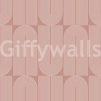A seamless pattern of flowing lines on a wall

