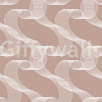 A seamless pattern of flowing lines on a wall

