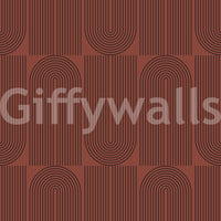 A seamless pattern of flowing lines on a wall


