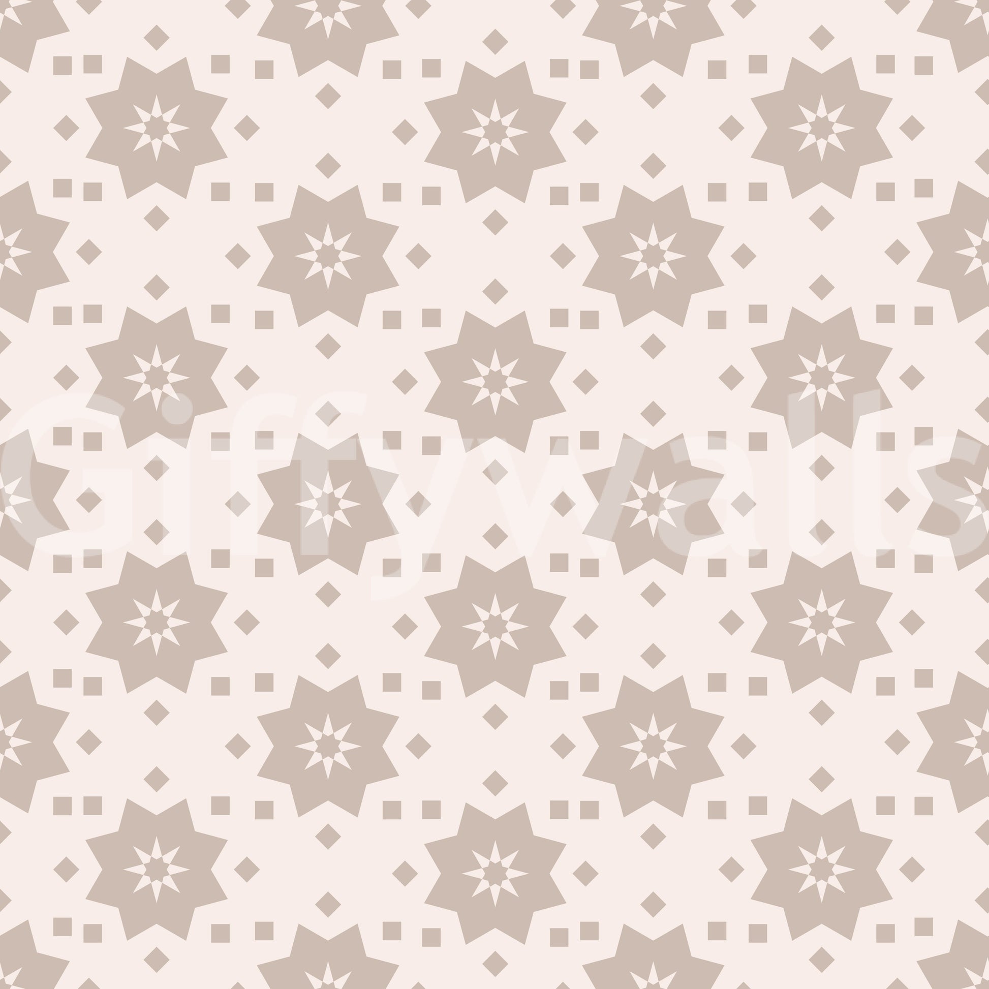 A seamless pattern of stars on a wall

