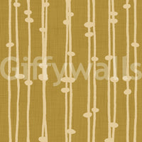 Boho Jewel Tone mustard stripes wallpaper 