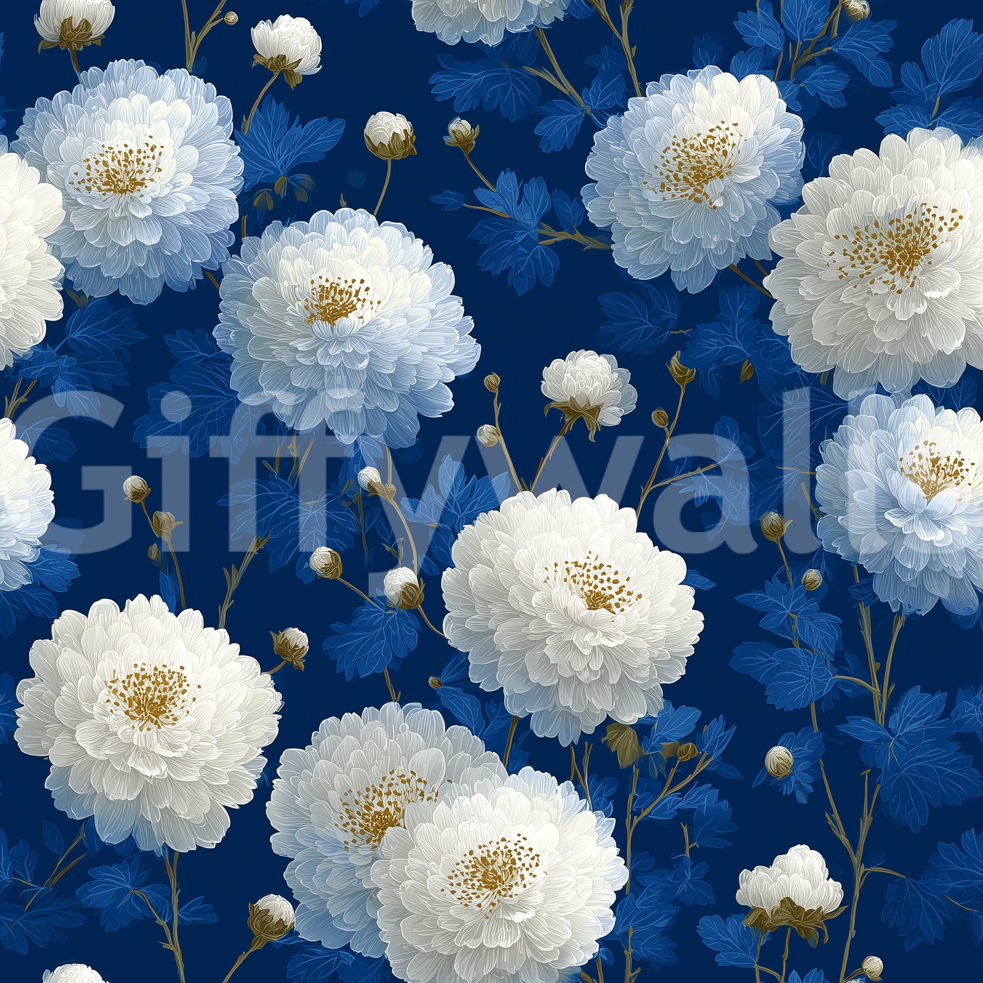 Royal Bloom classic wall wallpaper
