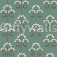 Retro Botanical charming wallpaper