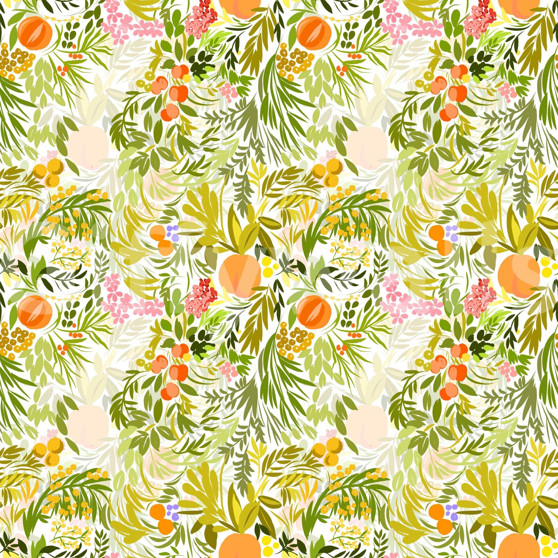 Citrus Bloom colorful wallpaper

