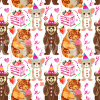 A detail of the festive and playful tones in the design.