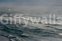 A detail of the brushstrokes and tones in the design.

