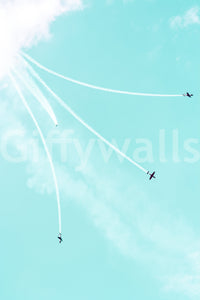 A detail of the brushstrokes and tones in the design.