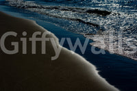 A high-quality serene beach wall mural for walls.

