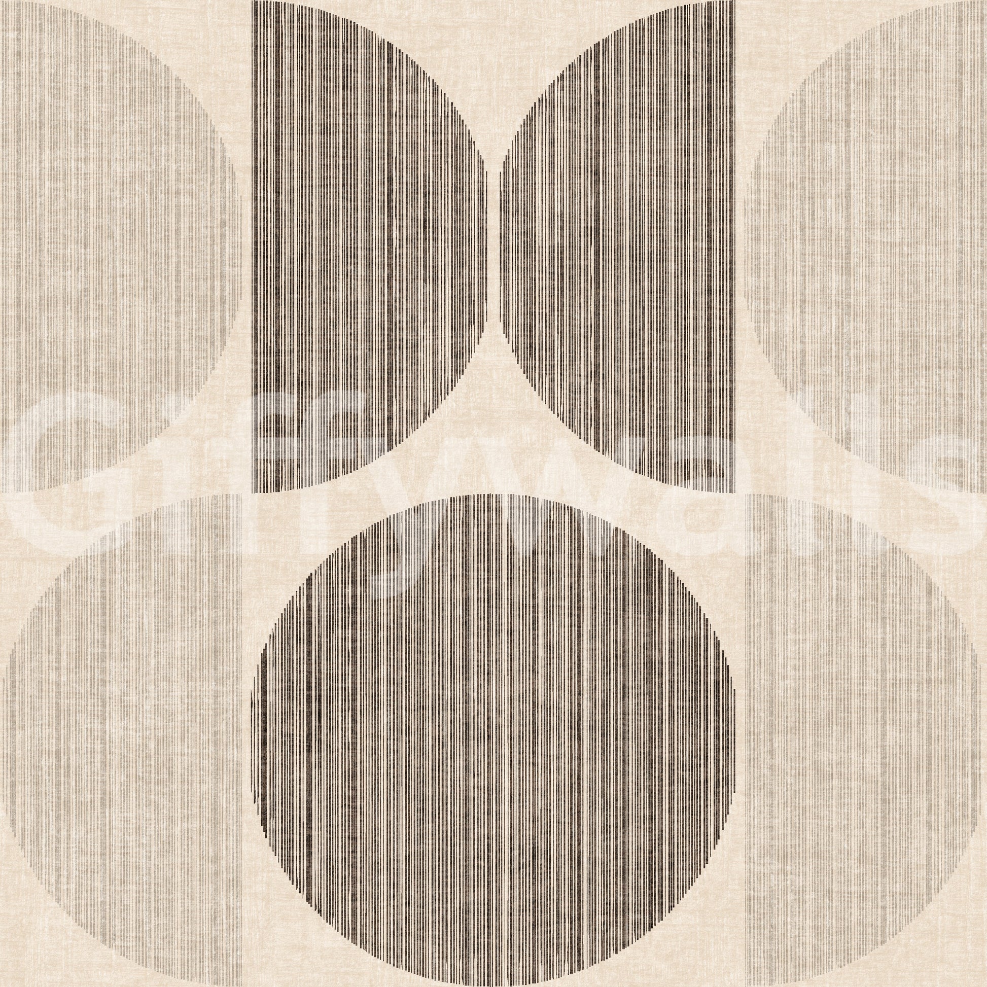 A high-quality beige geometric wall mural for walls.

