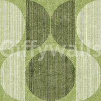 A high-quality green geometric wall mural for walls.

