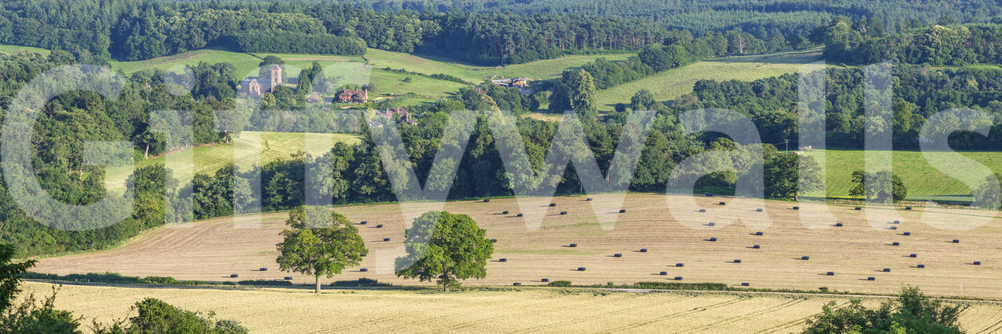 A high-quality minimalist hill wall mural for walls.

