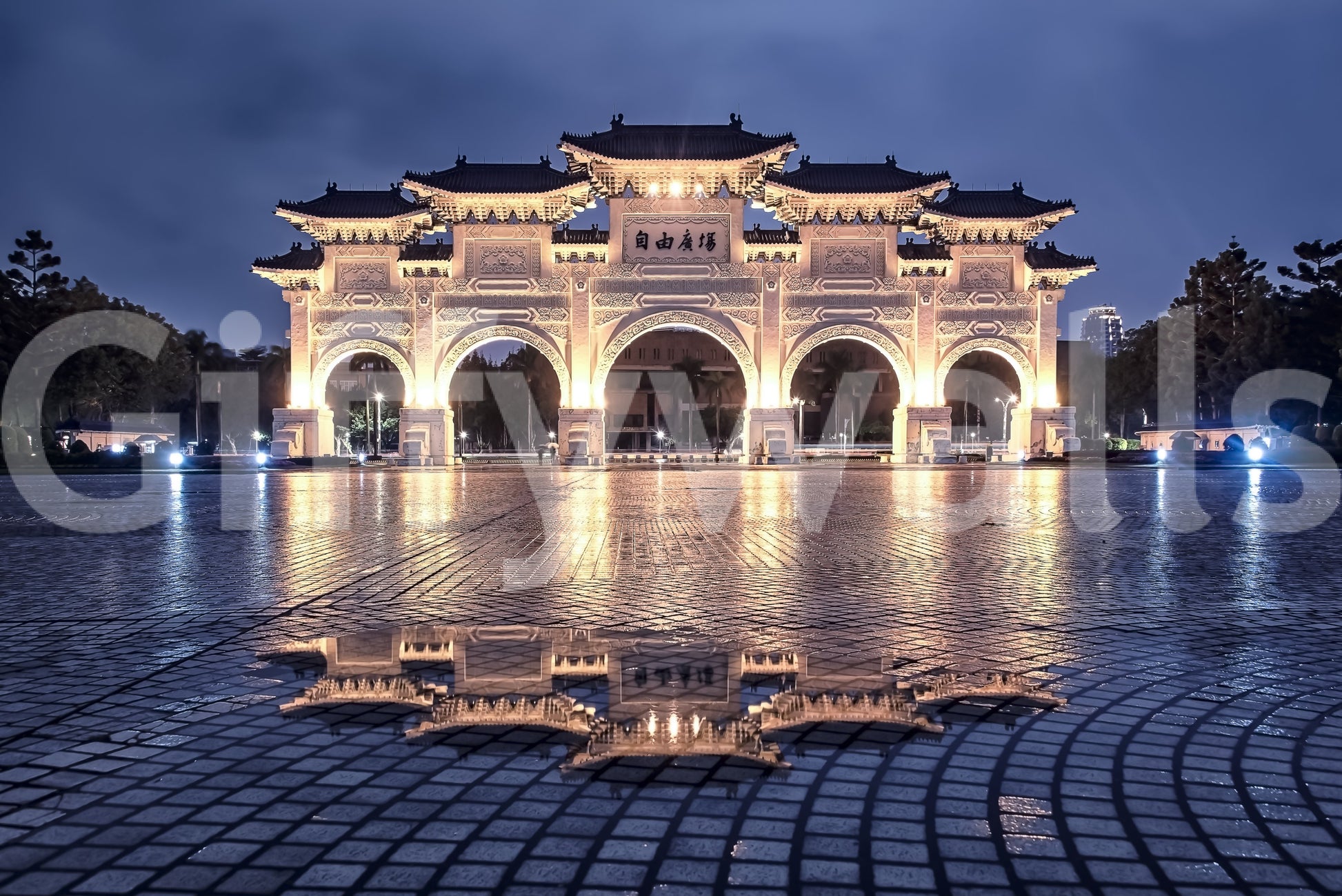 A high-quality minimalist pagoda wall mural for walls.

