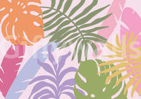 A high-quality serene tropical wall mural for walls.

