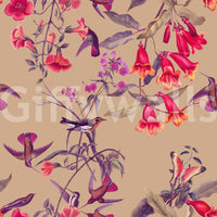 A high-quality serene flower wall mural for walls.

