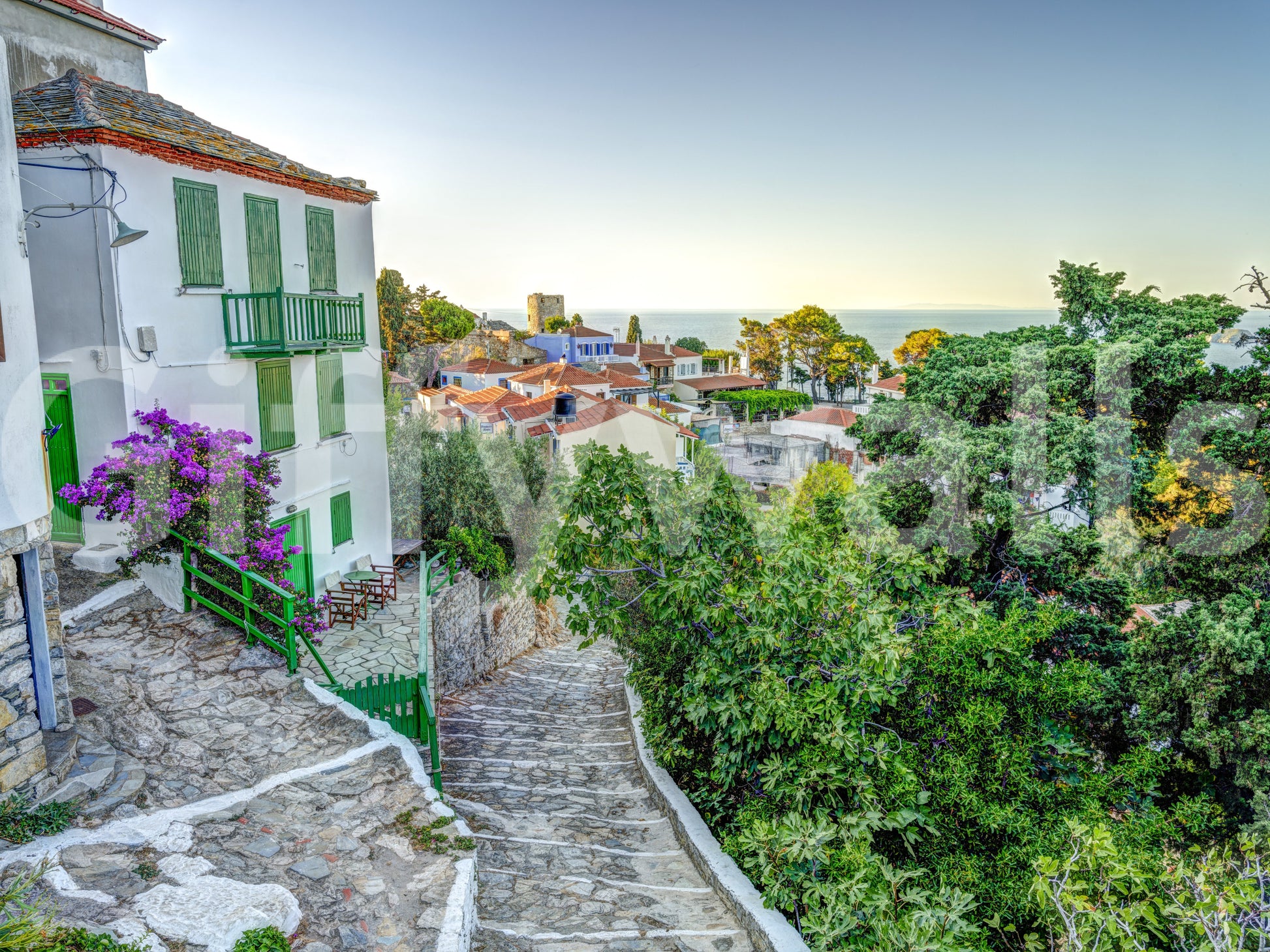 A high-quality minimalist church wall mural for walls.

