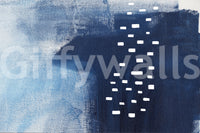 A high-quality abstract blue wall mural for walls.

