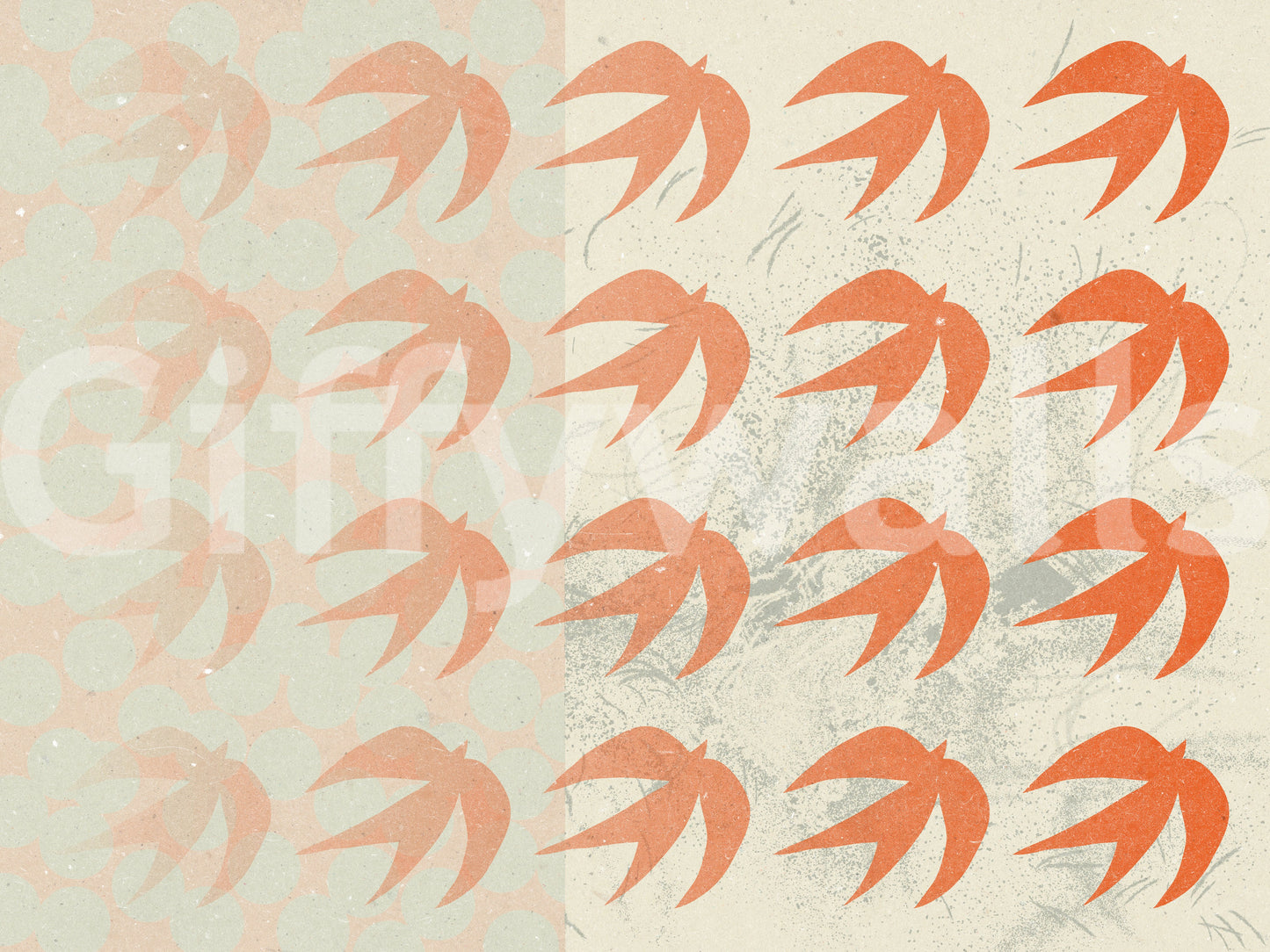 A high-quality serene bird wall mural for walls.

